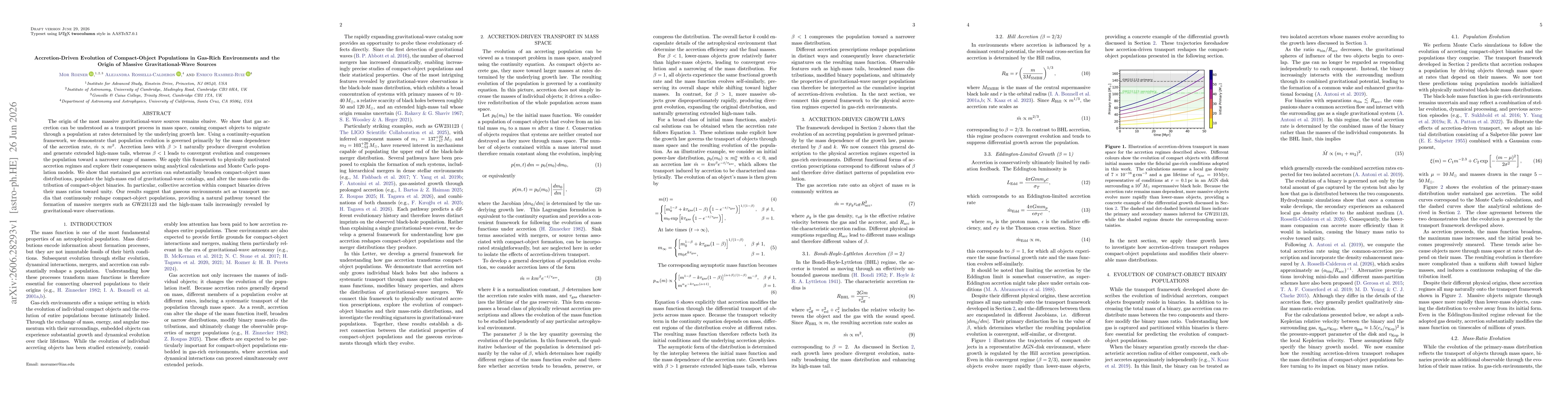 Thumbnail for Accretion-Driven Evolution of Compact-Object Populations in Gas-Rich Environments and the Origin of Massive Gravitational-Wave Sources