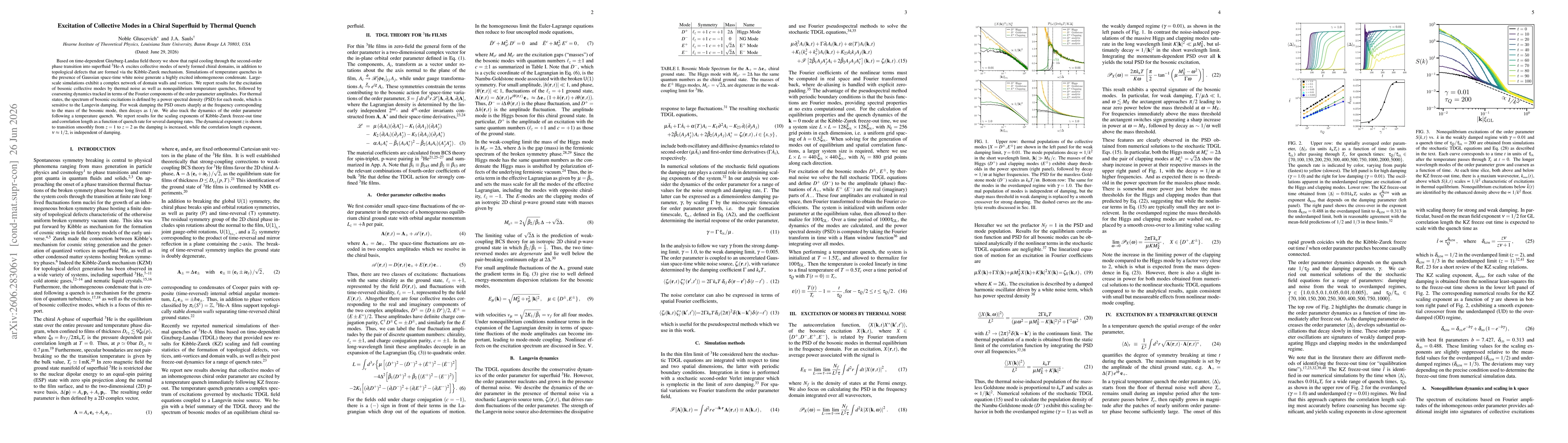 Thumbnail for Excitation of Collective Modes in a Chiral Superfluid by Thermal Quench