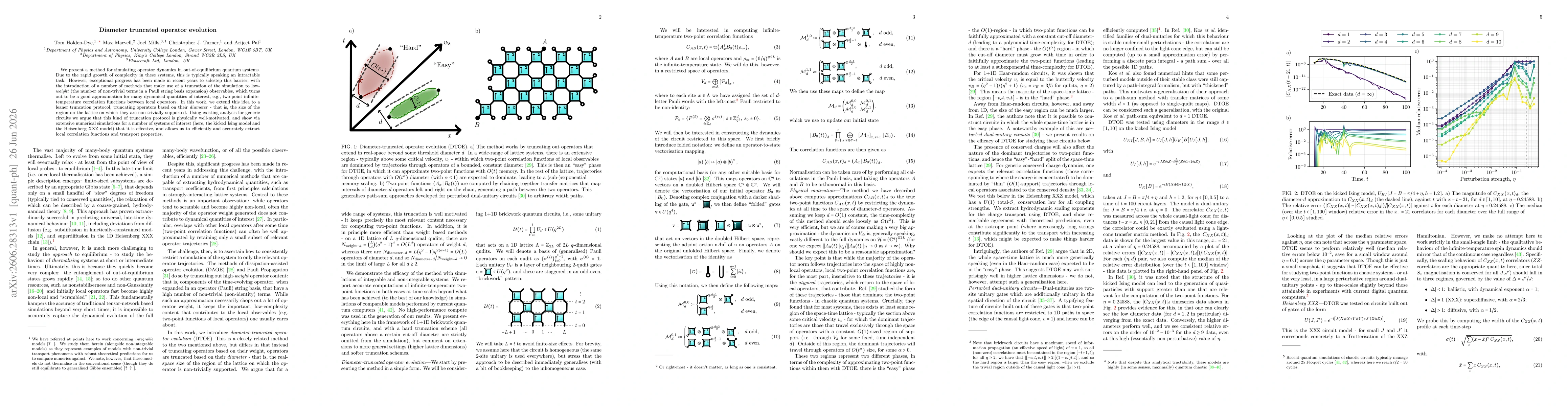 Thumbnail for Diameter truncated operator evolution