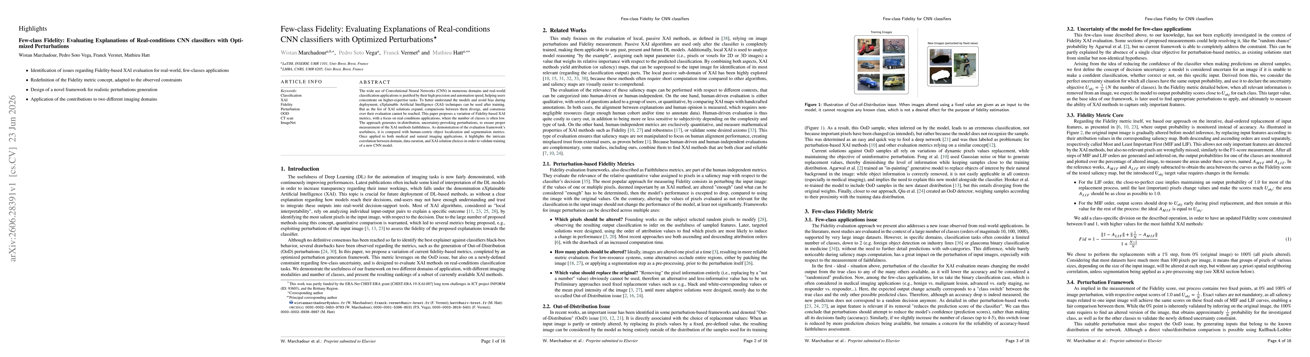Thumbnail for Few-class Fidelity: Evaluating Explanations of Real-conditions CNN classifiers with Optimized Perturbations
