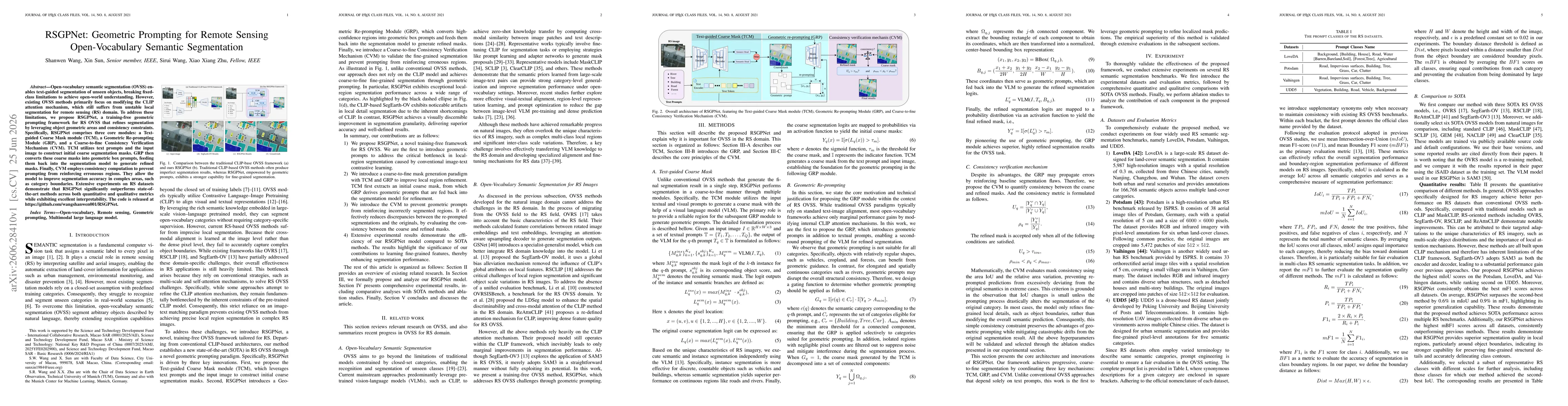Thumbnail for RSGPNet: Geometric Prompting for Remote Sensing Open-Vocabulary Semantic Segmentation