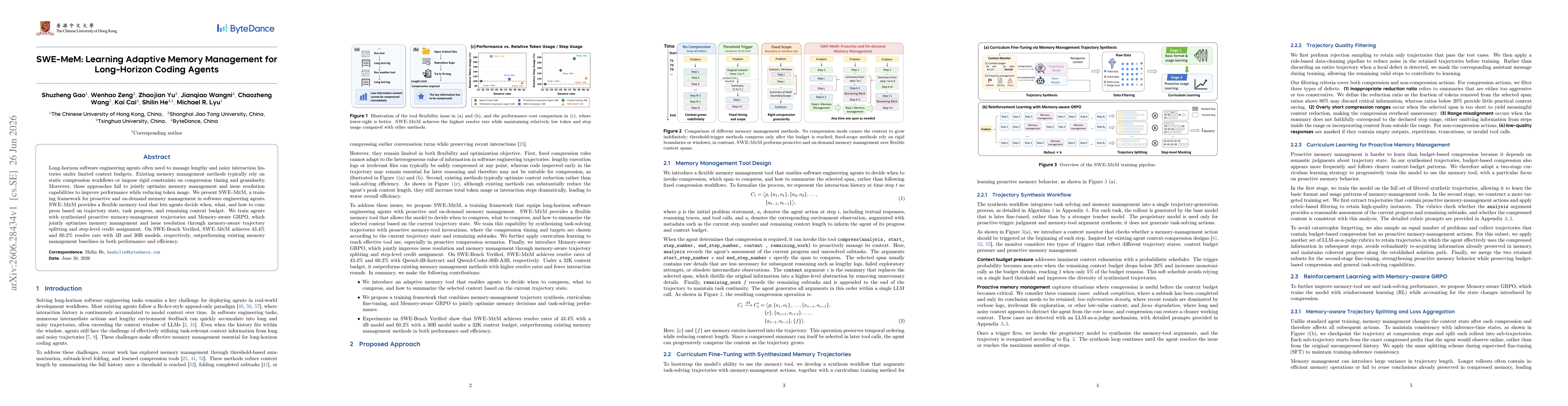 Thumbnail for SWE-MeM: Learning Adaptive Memory Management for Long-Horizon Coding Agents