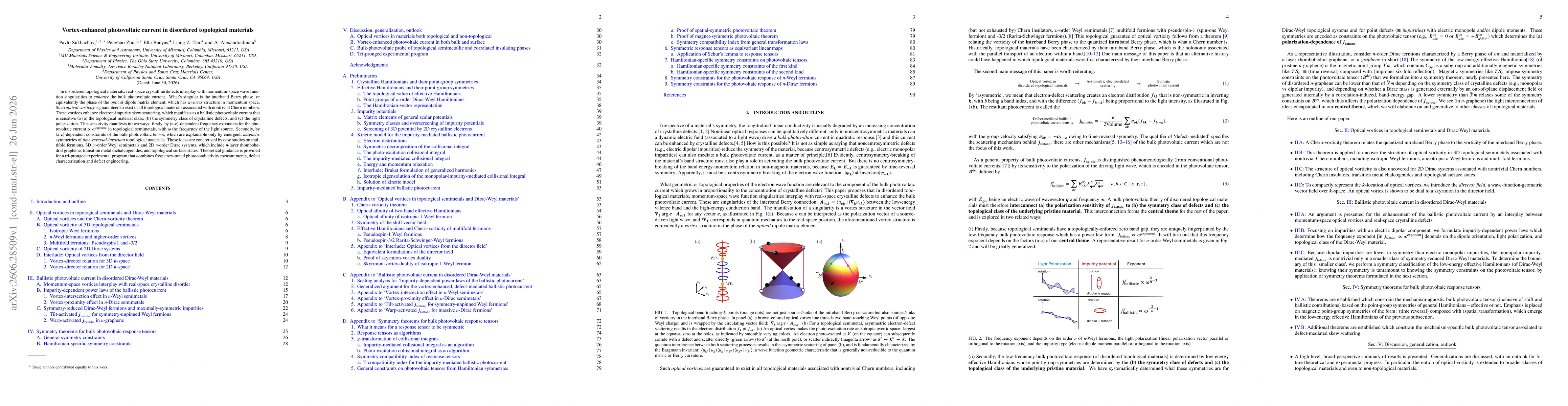 Thumbnail for Vortex-enhanced photovoltaic current in disordered topological materials