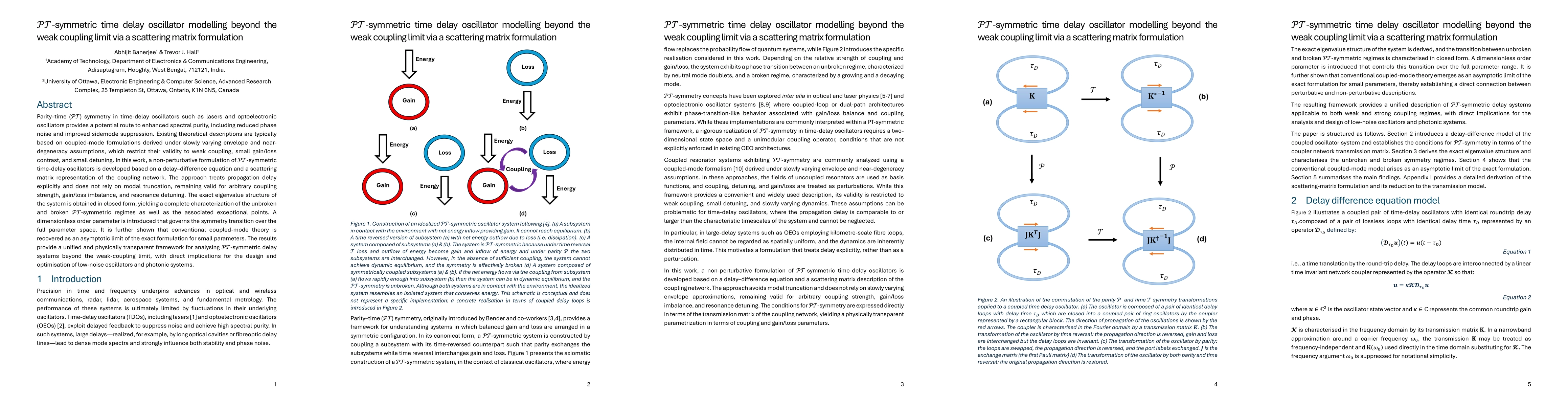 Thumbnail for PT-symmetric time delay oscillator modelling beyond the weak coupling limit via a scattering matrix formulation