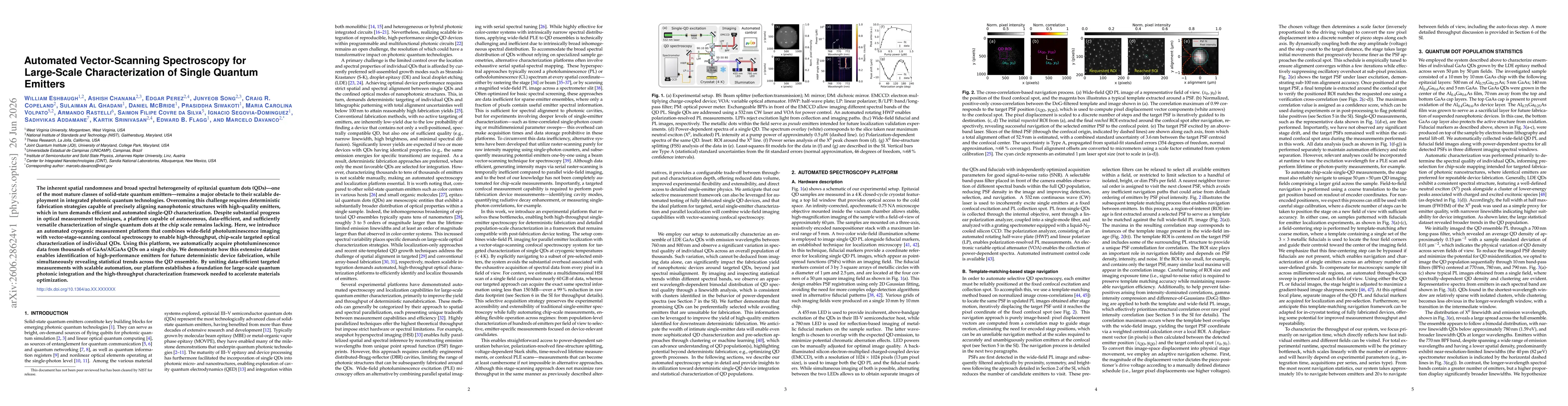Thumbnail for Automated Vector-Scanning Spectroscopy for Large-Scale Characterization of Single Quantum Emitters