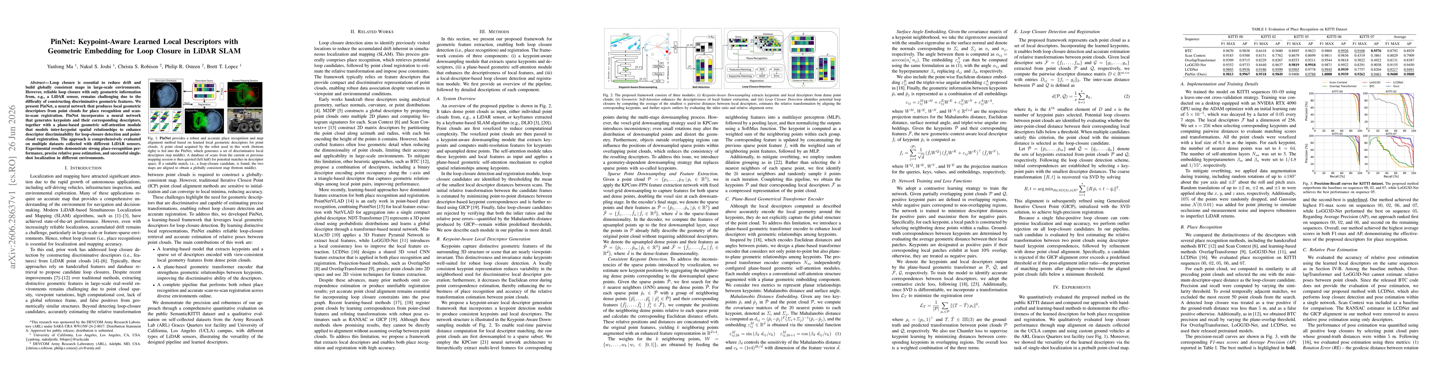 Thumbnail for PinNet: Keypoint-Aware Learned Local Descriptors with Geometric Embedding for Loop Closure in LiDAR SLAM