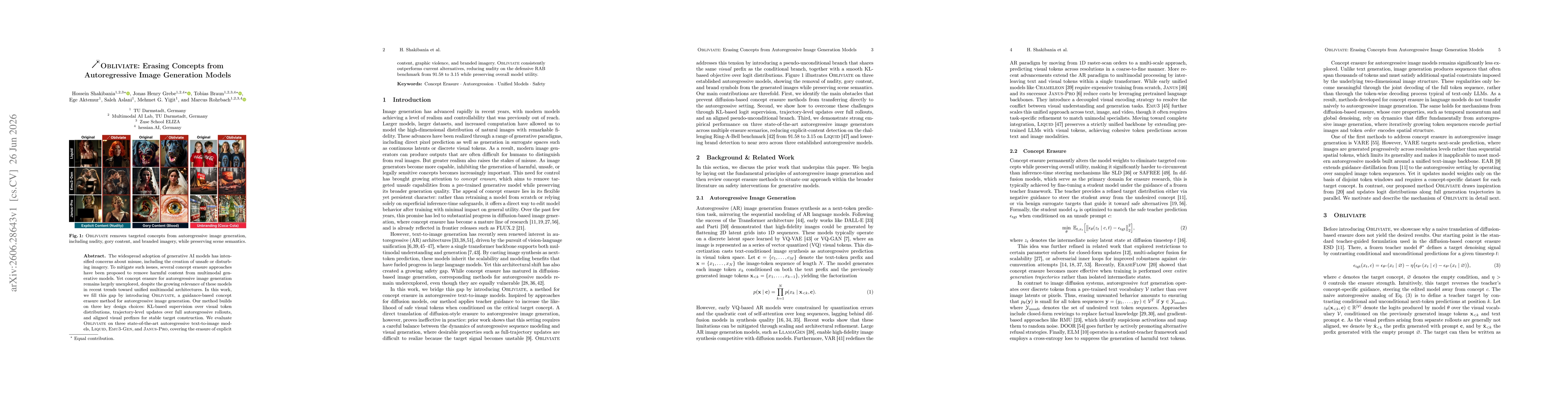 Thumbnail for Obliviate: Erasing Concepts from Autoregressive Image Generation Models