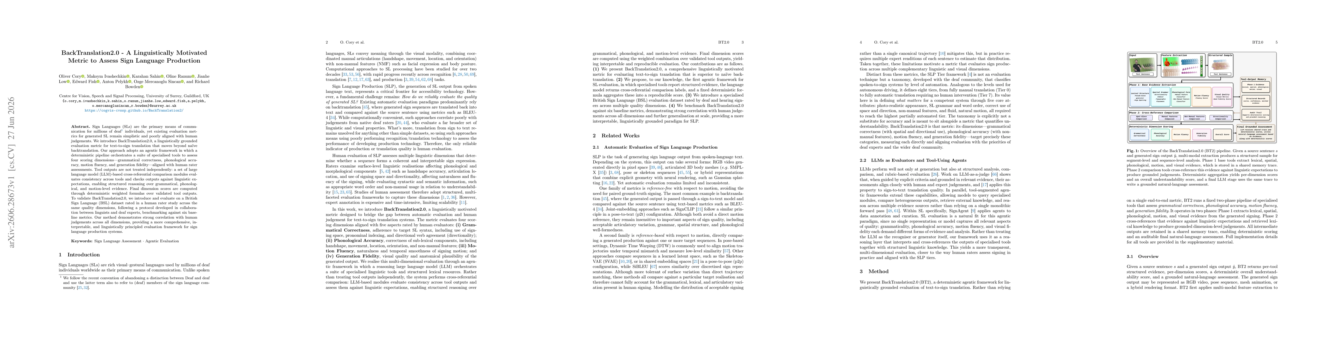 Thumbnail for BackTranslation2.0 -- A Linguistically Motivated Metric to Assess Sign Language Production