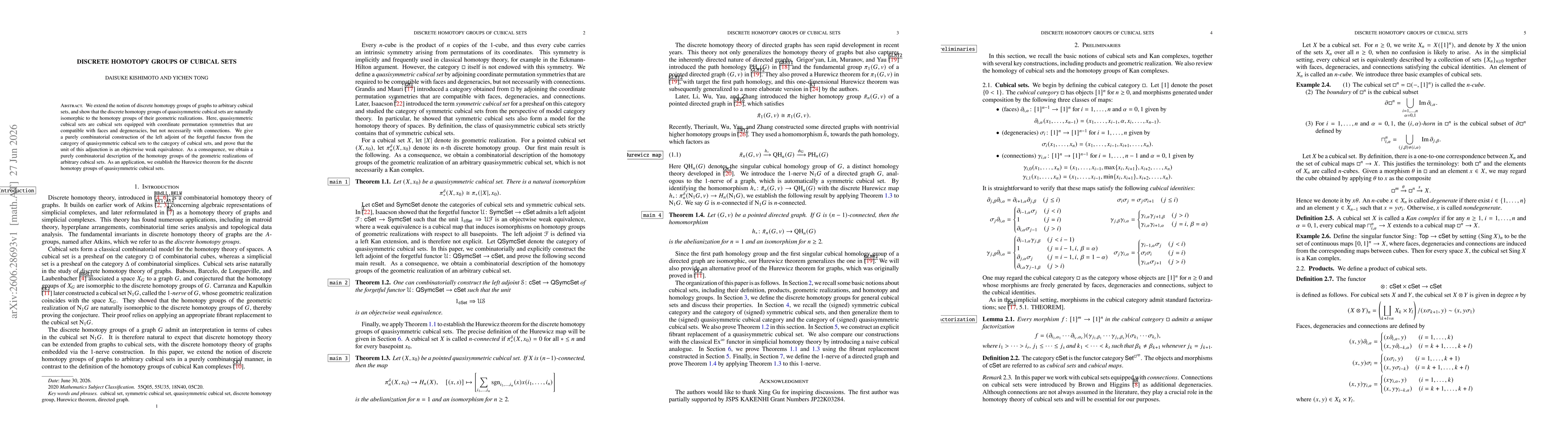 Thumbnail for Discrete homotopy groups of cubical sets