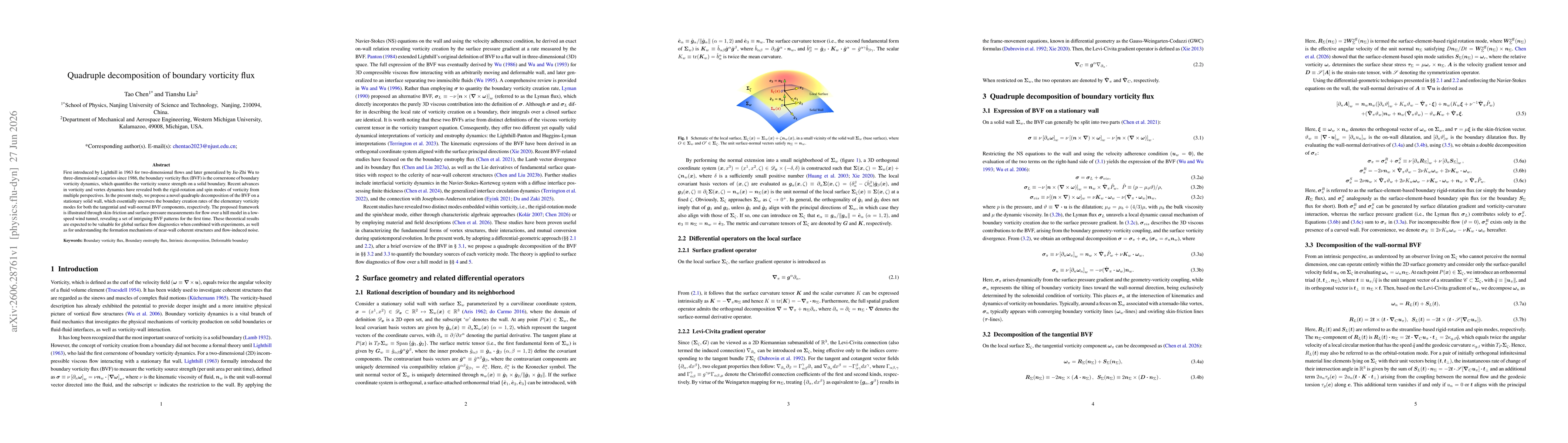 Thumbnail for Quadruple decomposition of boundary vorticity flux