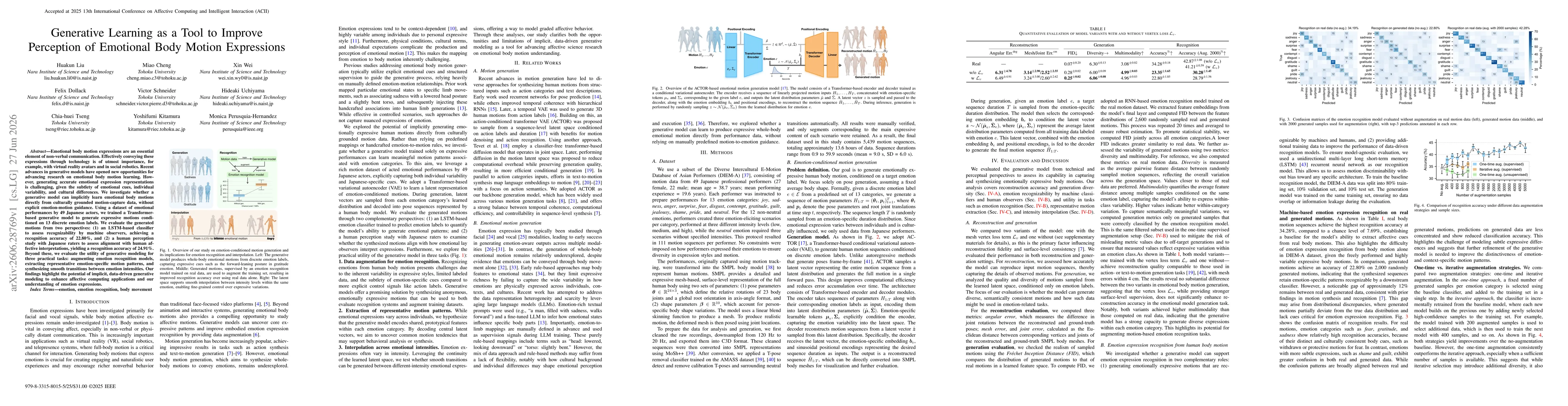 Thumbnail for Generative Learning as a Tool to Improve Perception of Emotional Body Motion Expressions