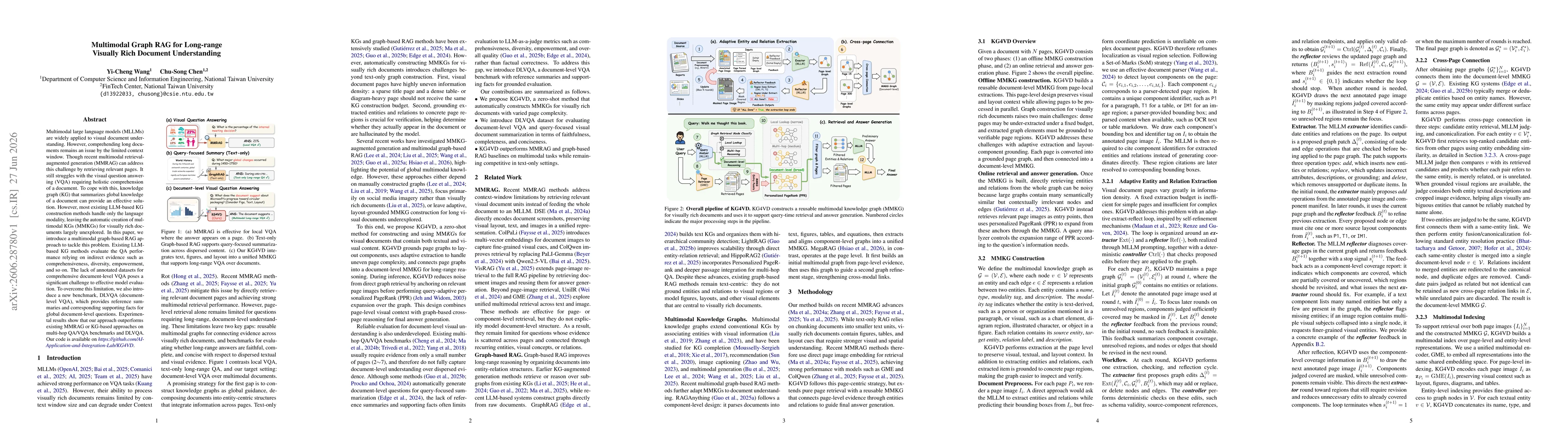 Thumbnail for Multimodal Graph RAG for Long-range Visually Rich Document Understanding