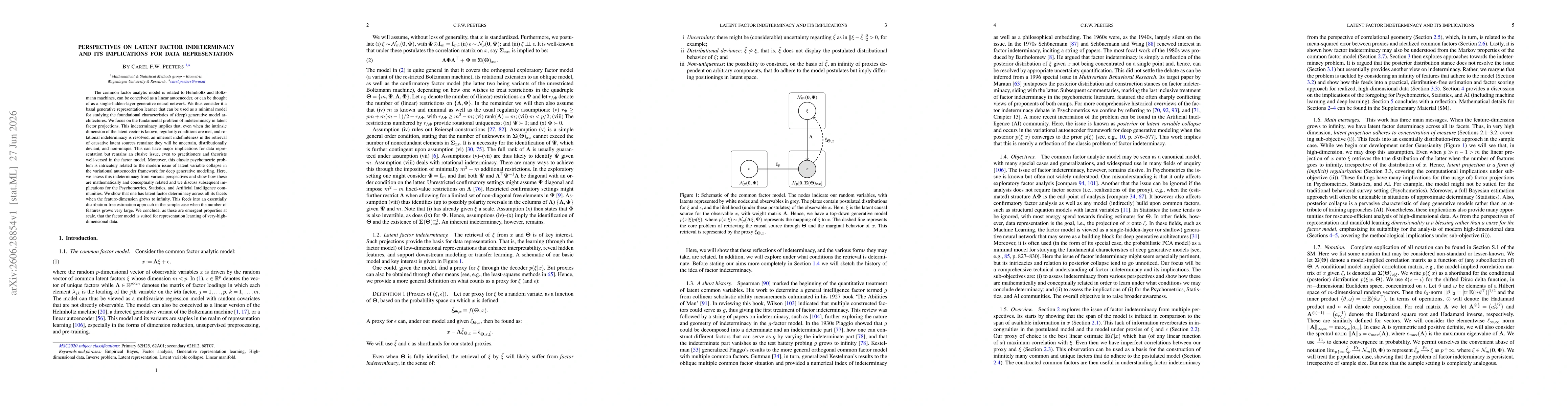 Thumbnail for Perspectives on Latent Factor Indeterminacy and its Implications for Data Representation