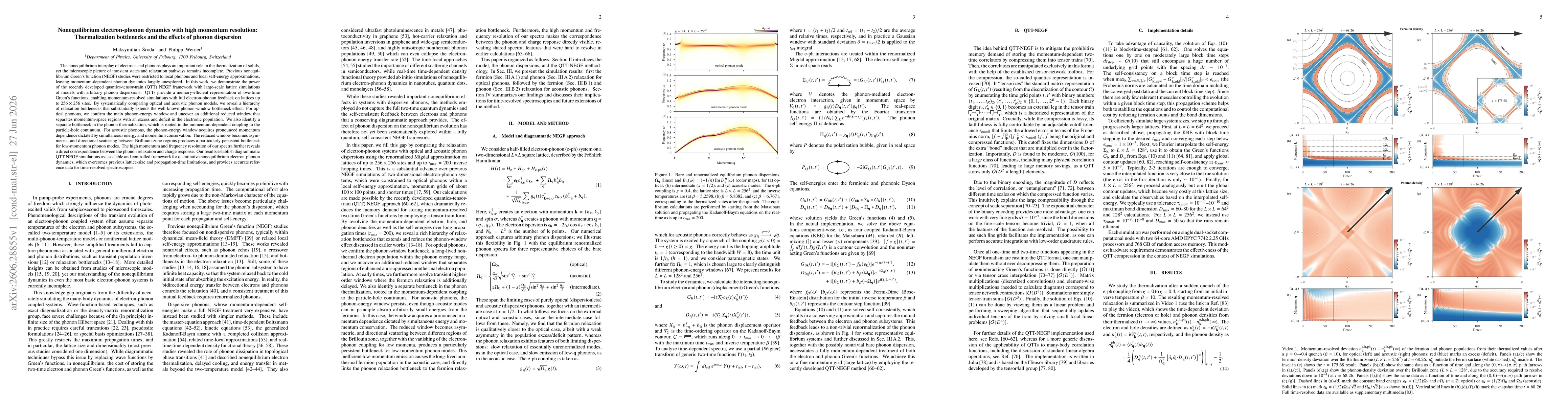 Thumbnail for Nonequilibrium electron-phonon dynamics with high momentum resolution: Thermalization bottlenecks and the effects of phonon dispersion