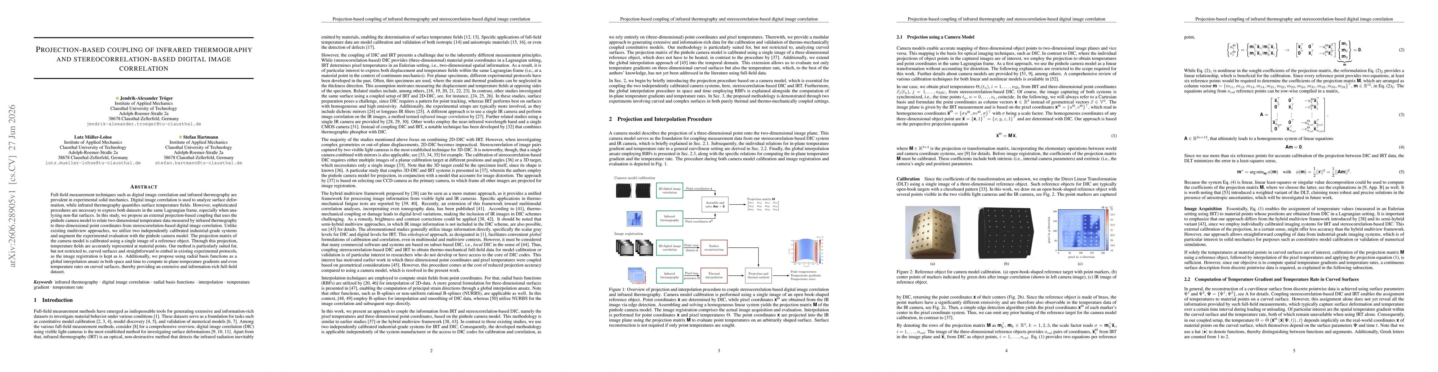 Thumbnail for Projection-based coupling of infrared thermography and stereocorrelation-based digital image correlation