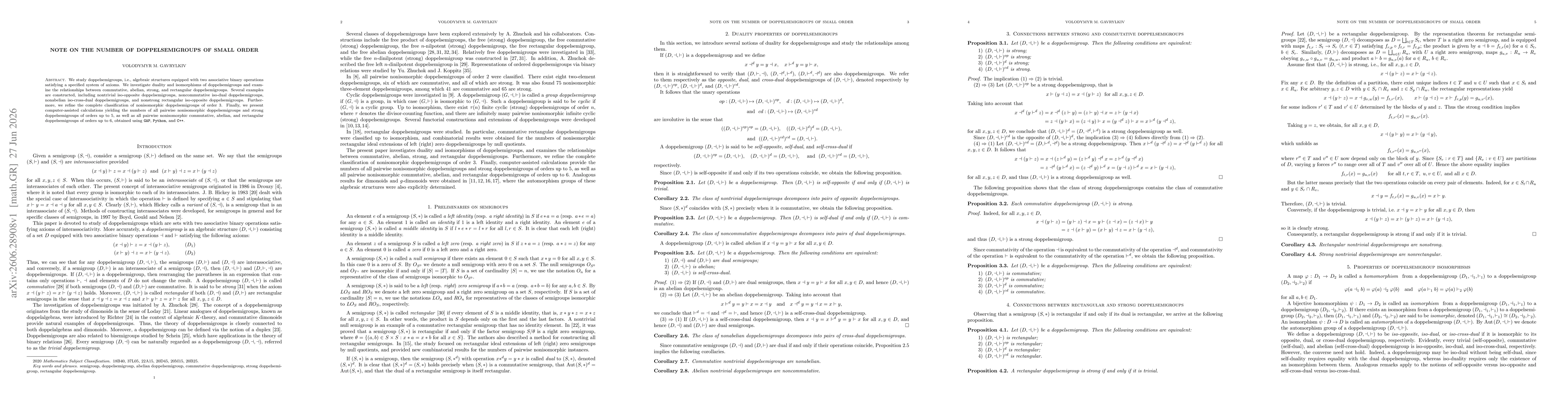 Thumbnail for Note on the number of doppelsemigroups of small order