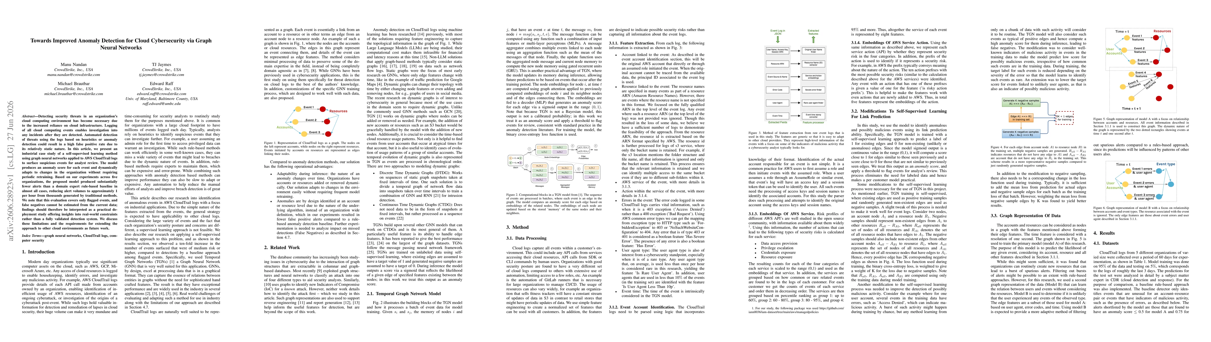 Thumbnail for Towards Improved Anomaly Detection for Cloud Cybersecurity via Graph Neural Networks