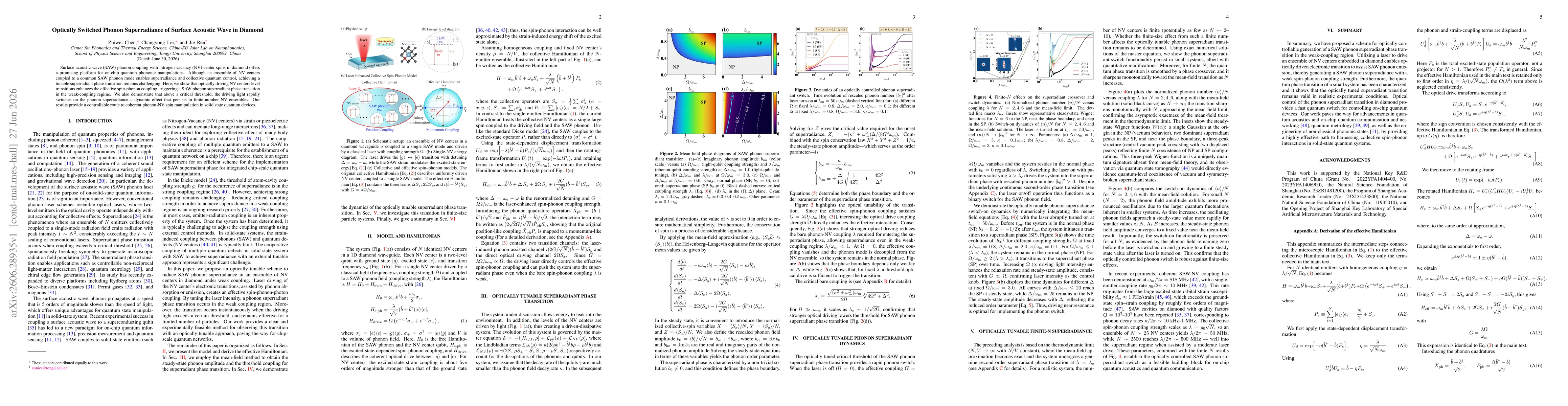 Thumbnail for Optically Switched Phonon Superradiance of Surface Acoustic Wave in Diamond