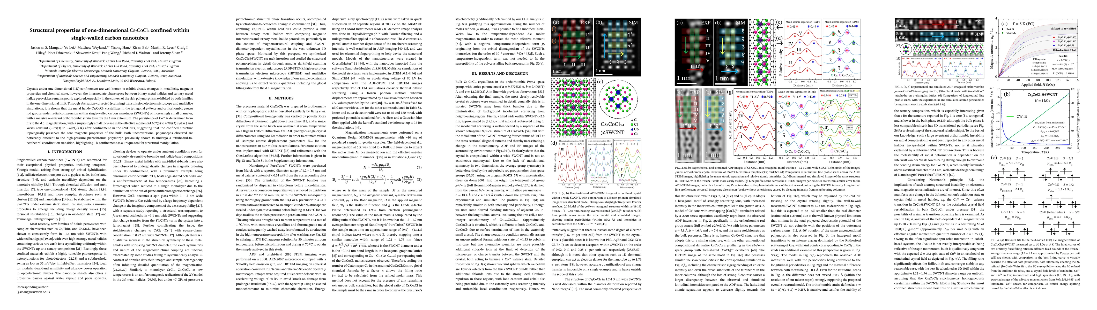 Thumbnail for Structural properties of one-dimensional $\mathrm{Cs}_2\mathrm{CoCl}_4$ confined within single-walled carbon nanotubes