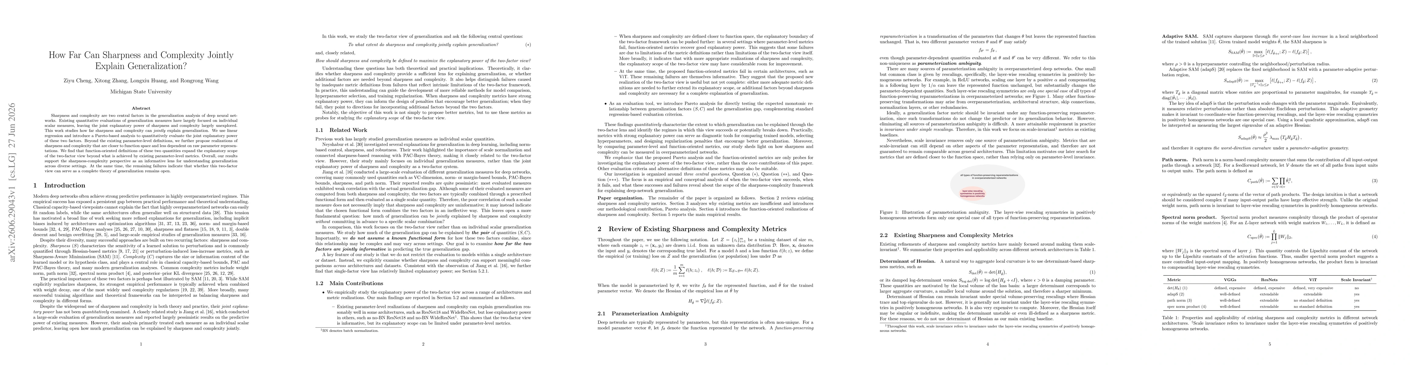Thumbnail for How Far Can Sharpness and Complexity Jointly Explain Generalization?