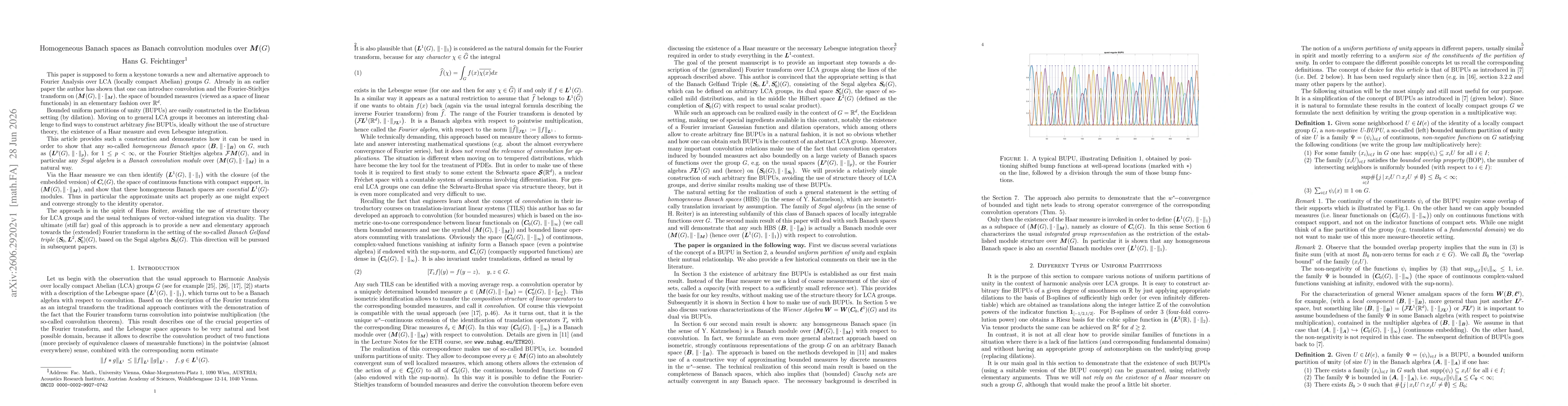 Thumbnail for Homogeneous Banach spaces as Banach convolution modules over $M(G)$