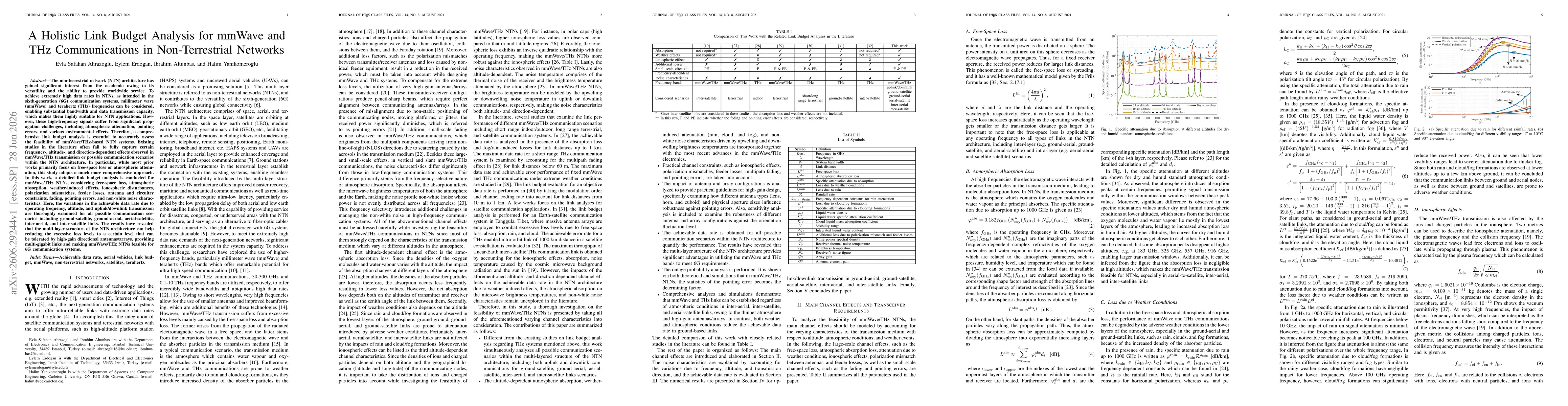 Thumbnail for A Holistic Link Budget Analysis for mmWave and THz Communications in Non-Terrestrial Networks