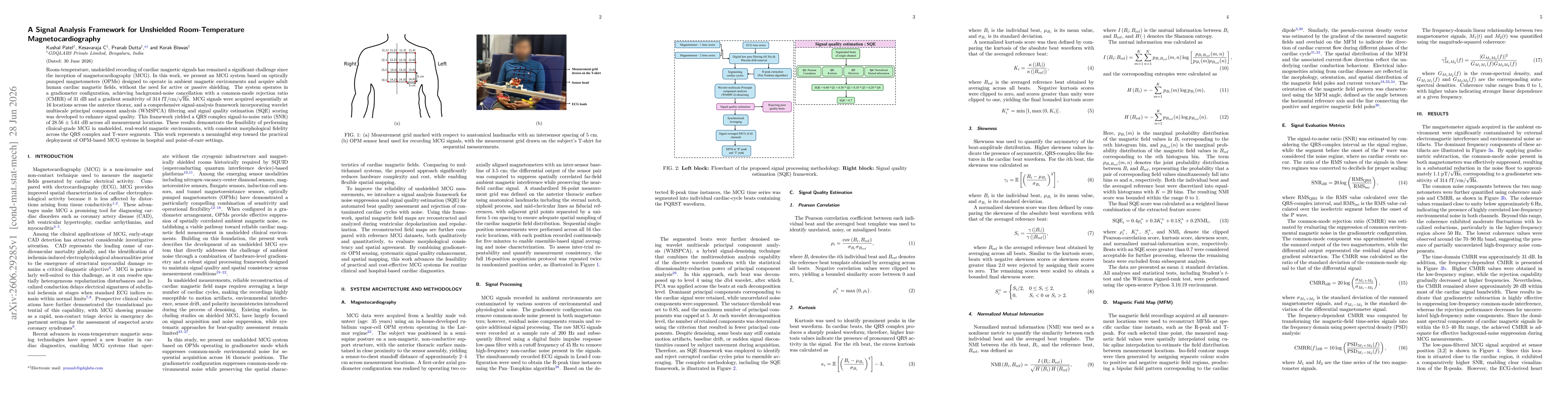 Thumbnail for A Signal Analysis Framework for Unshielded Room-Temperature Magnetocardiography