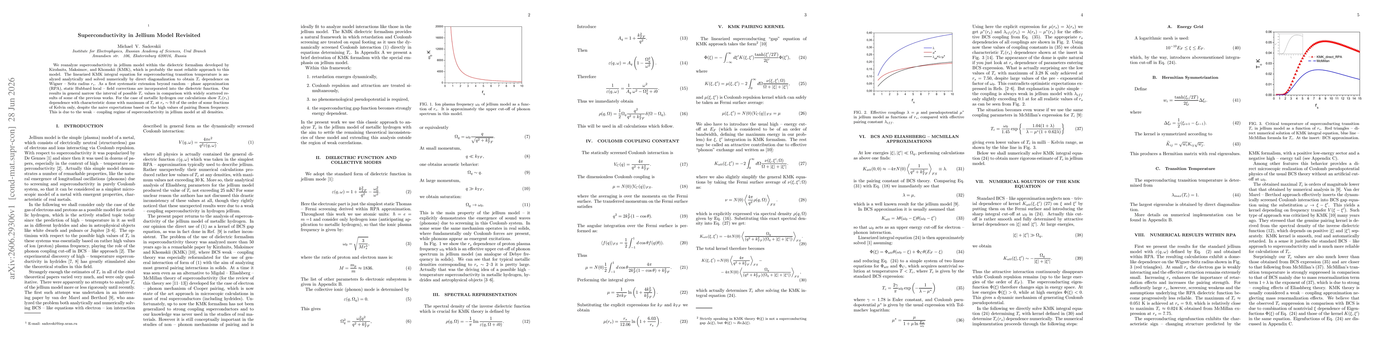 Thumbnail for Superconductivity in Jellium Model Revisited