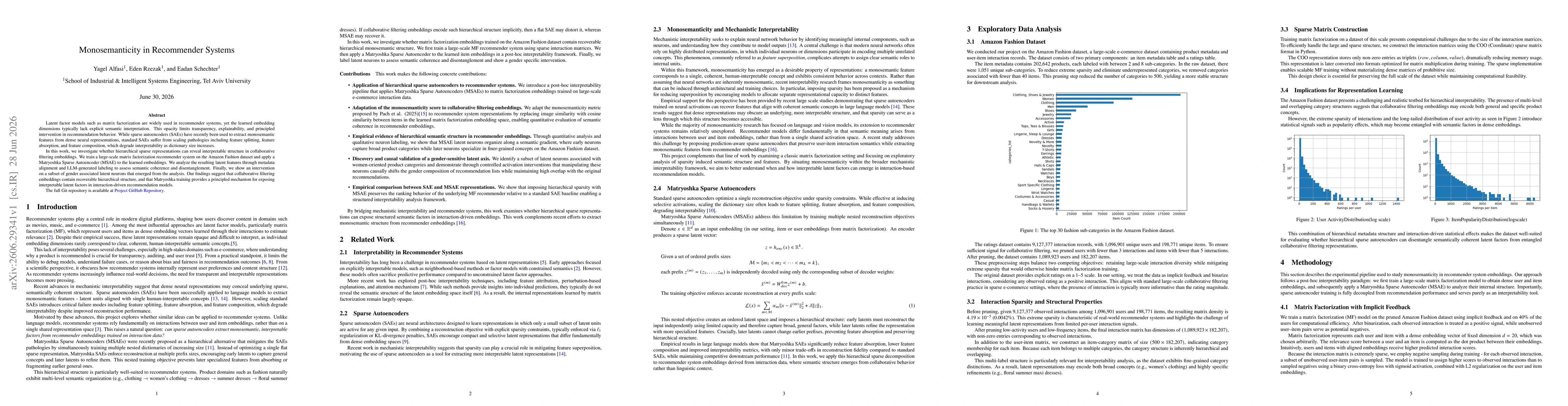 Thumbnail for Monosemanticity in Recommender Systems