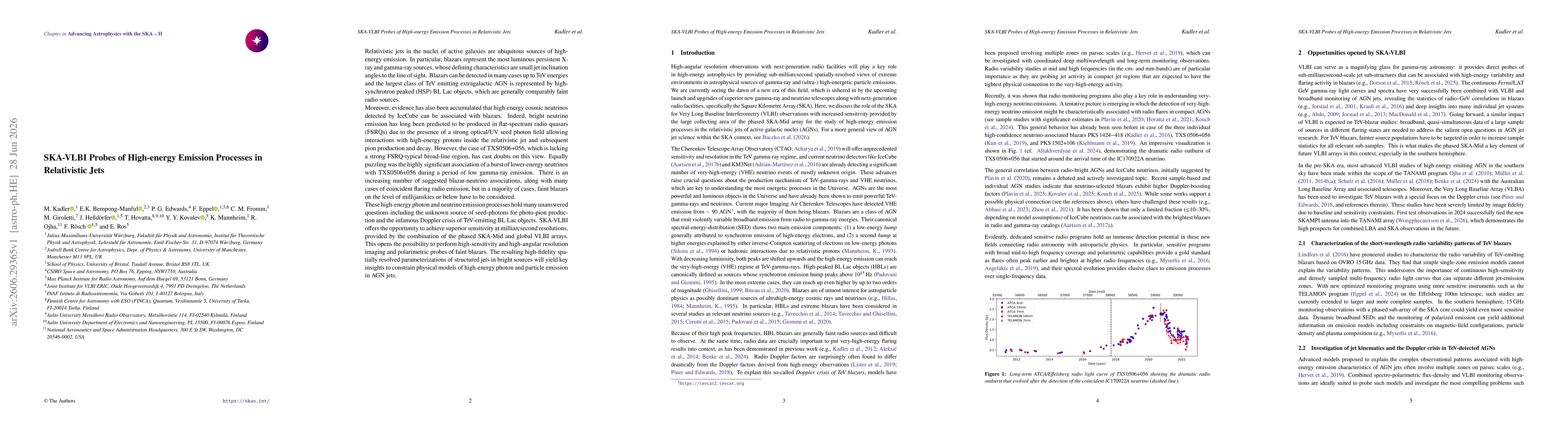 Thumbnail for SKA-VLBI Probes of High-energy Emission Processes in Relativistic Jets