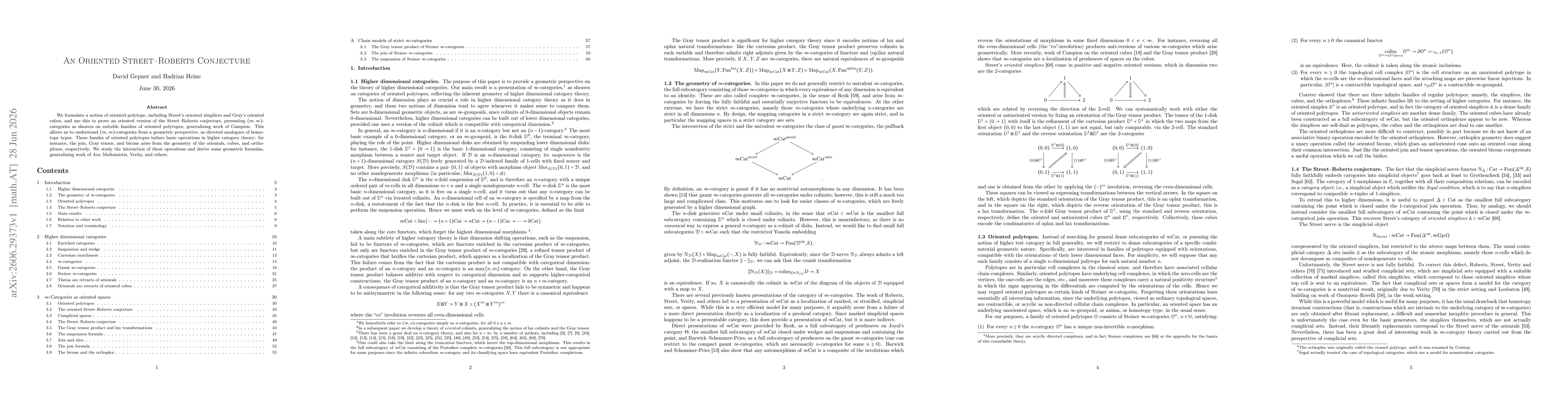 Thumbnail for An Oriented Street--Roberts Conjecture