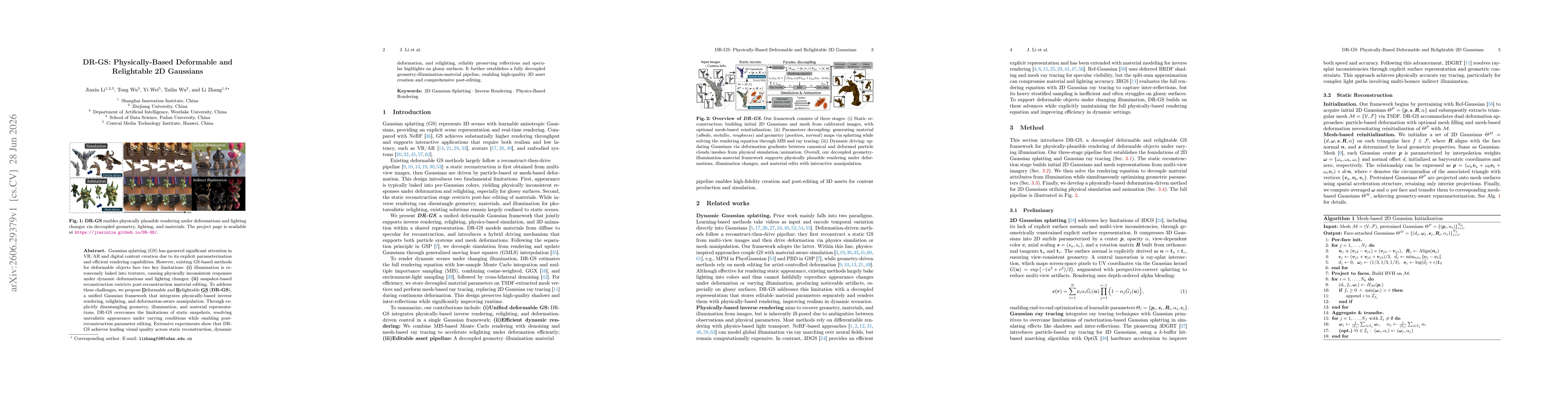 Thumbnail for DR-GS: Physically-Based Deformable and Relightable 2D Gaussians