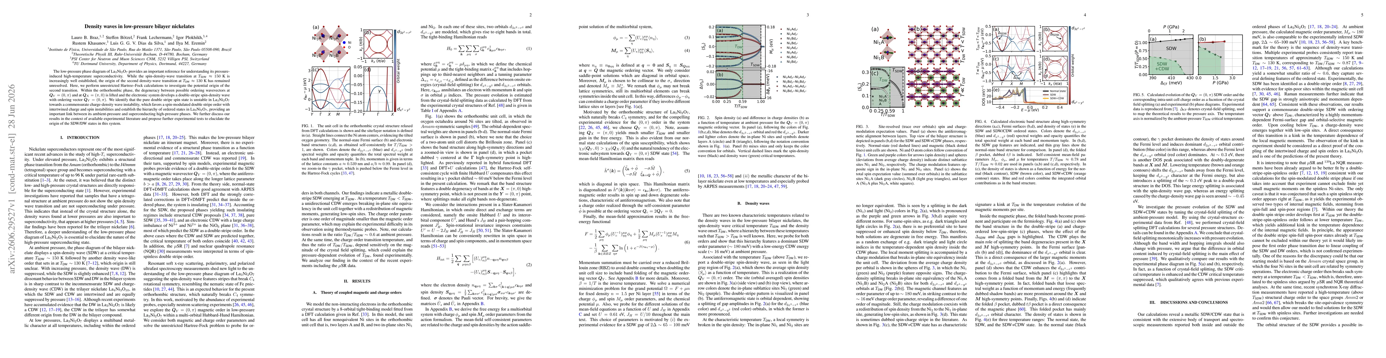 Thumbnail for Density waves in low-pressure bilayer nickelates
