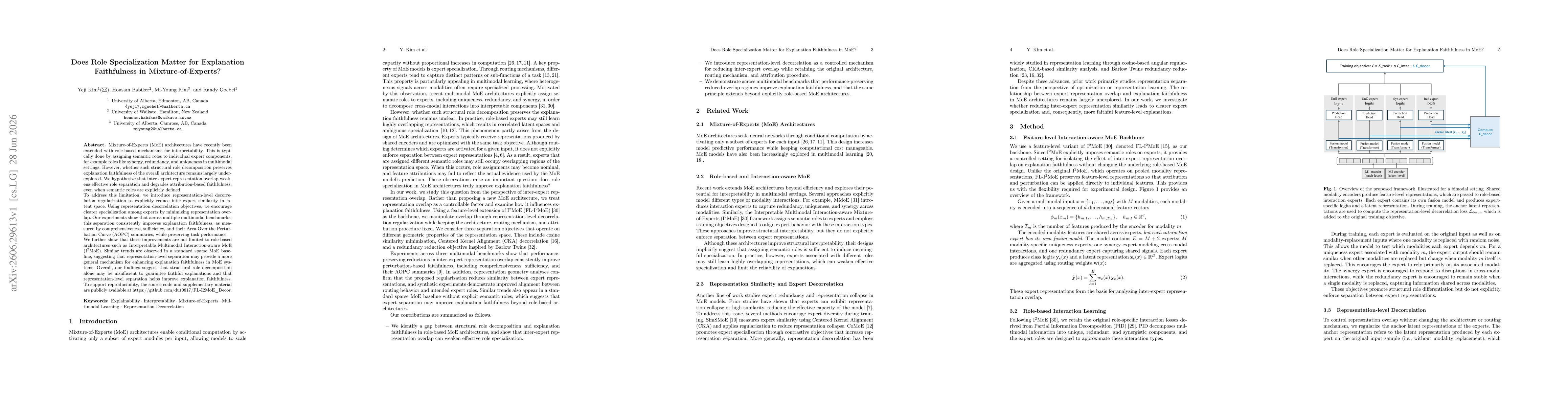 Thumbnail for Does Role Specialization Matter for Explanation Faithfulness in Mixture-of-Experts?