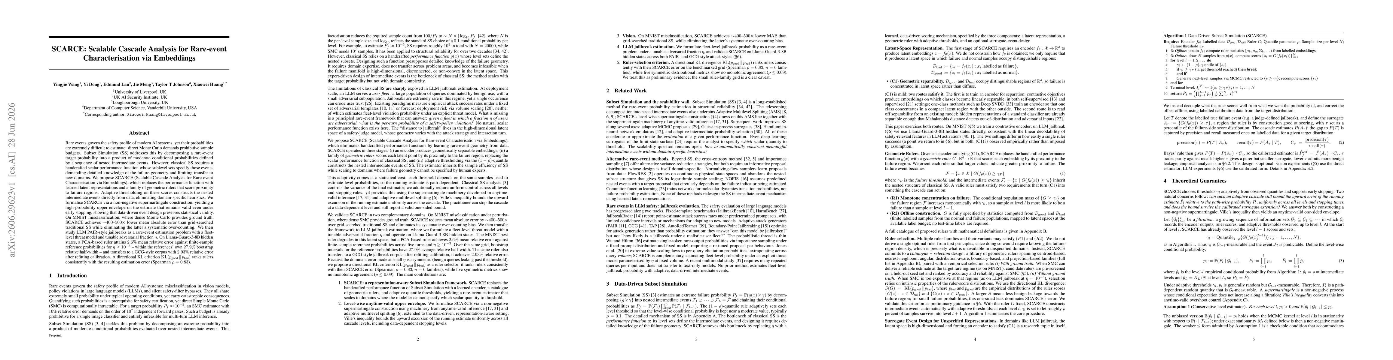 Thumbnail for SCARCE: Scalable Cascade Analysis for Rare-event Characterisation via Embeddings