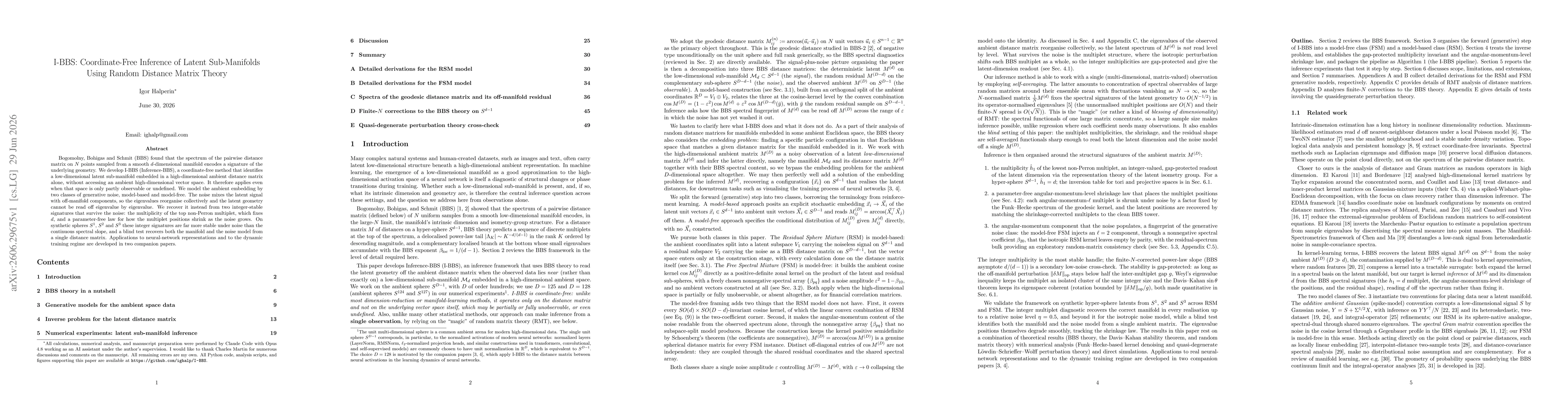 Thumbnail for I-BBS: Coordinate-Free Inference of Latent Sub-Manifolds Using Random Distance Matrix Theory