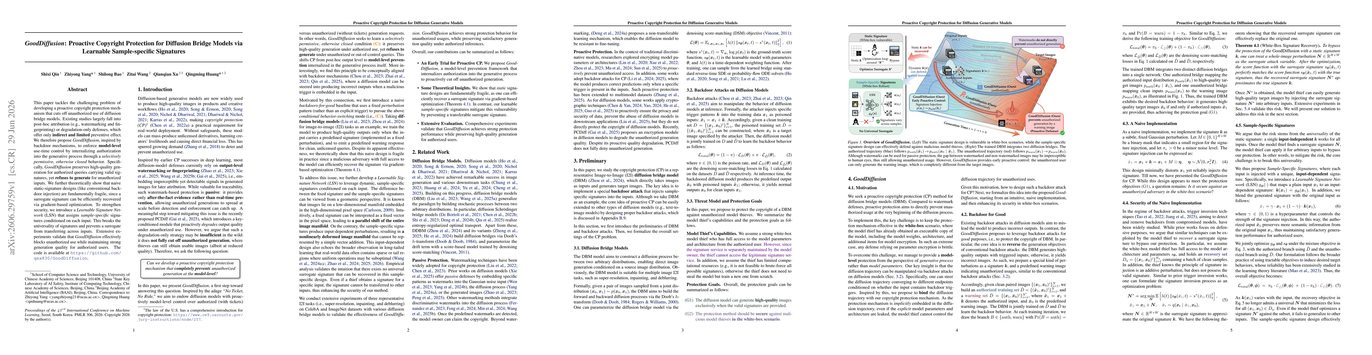 Thumbnail for GoodDiffusion: Proactive Copyright Protection for Diffusion Bridge Models via Learnable Sample-specific Signatures