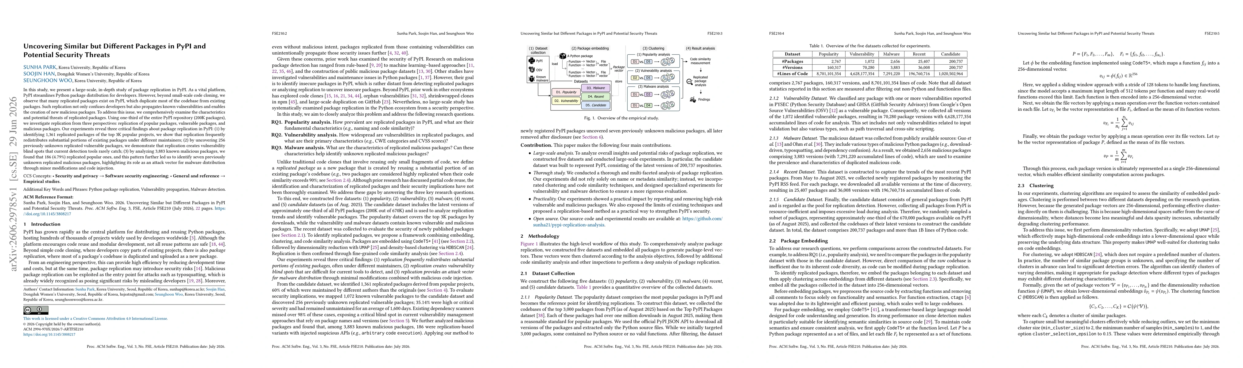 Thumbnail for Uncovering Similar but Different Packages in PyPI and Potential Security Threats