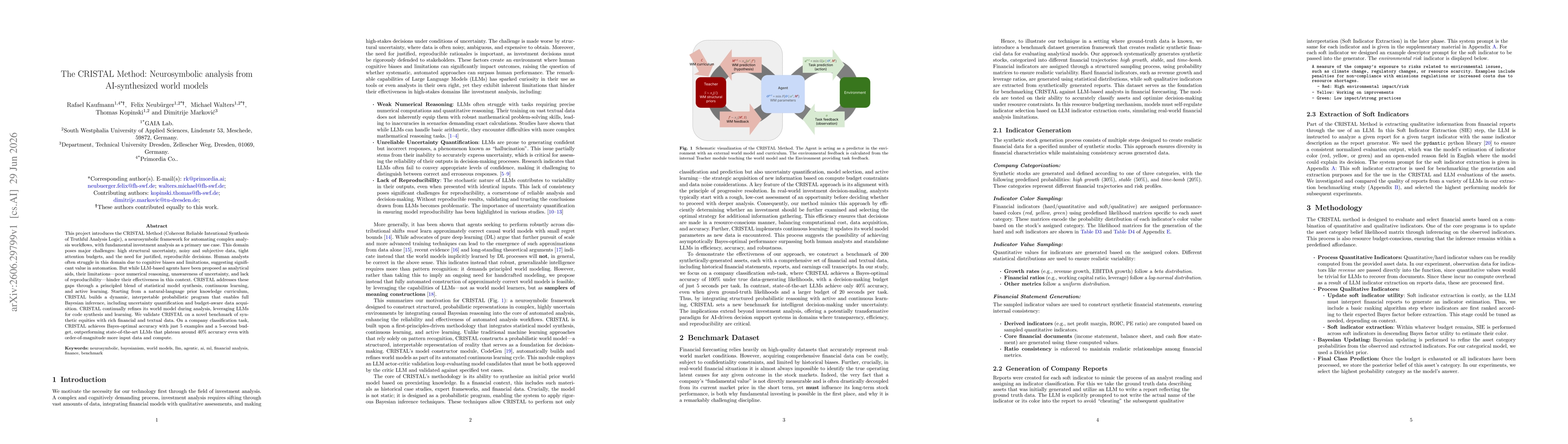 Thumbnail for The CRISTAL Method: Neurosymbolic analysis from AI-synthesized world models