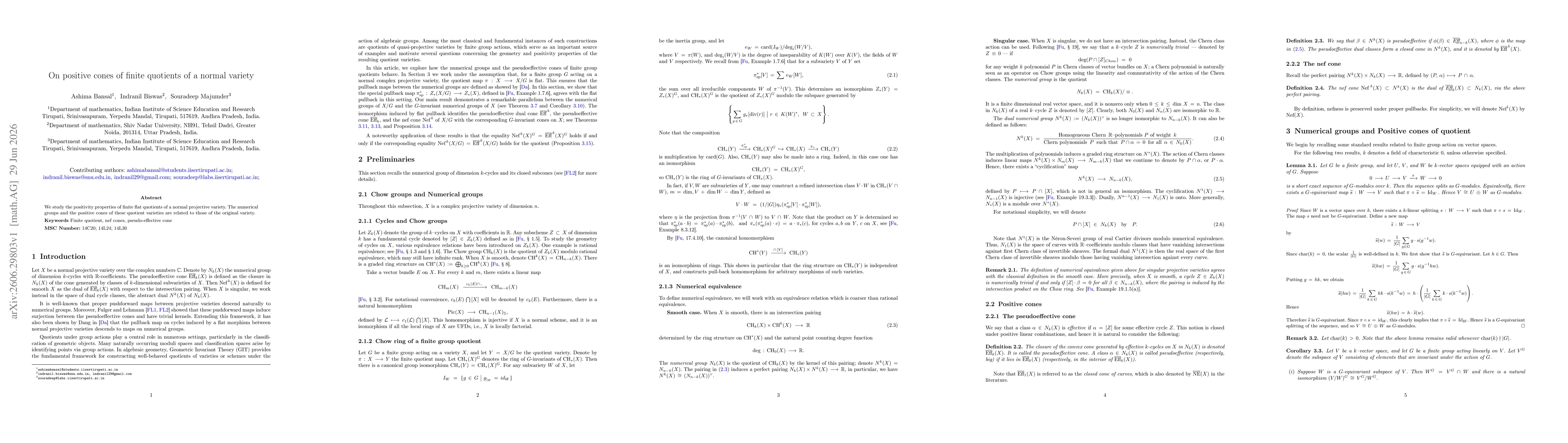 Thumbnail for On positive cones of finite quotients of a normal variety