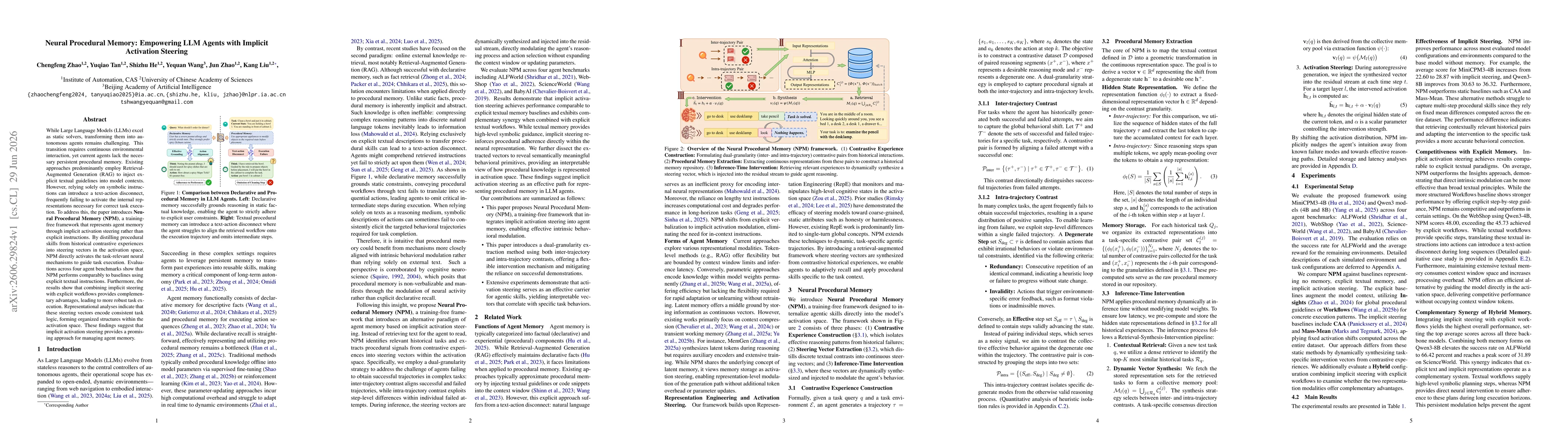 Thumbnail for Neural Procedural Memory: Empowering LLM Agents with Implicit Activation Steering