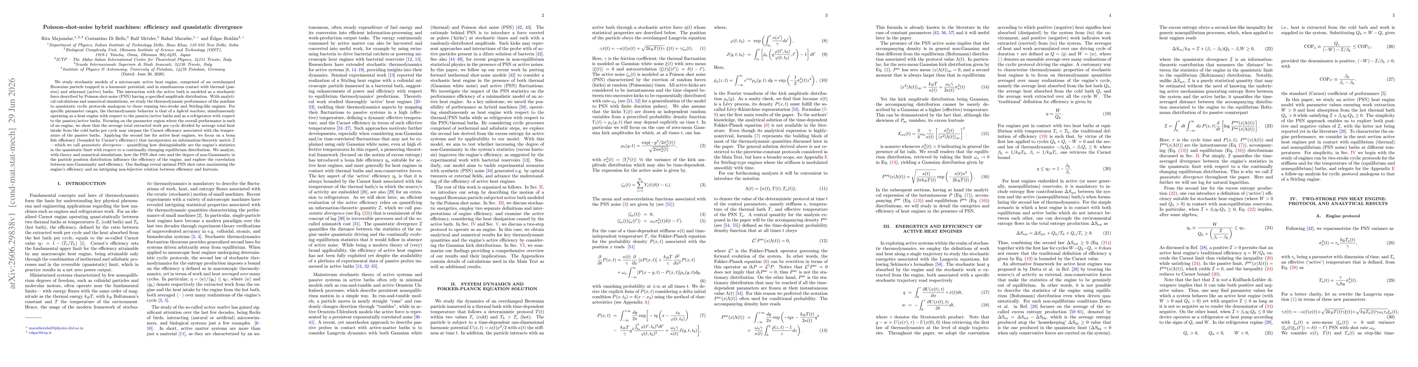 Thumbnail for Poisson-shot-noise hybrid machines: efficiency and quasistatic divergence