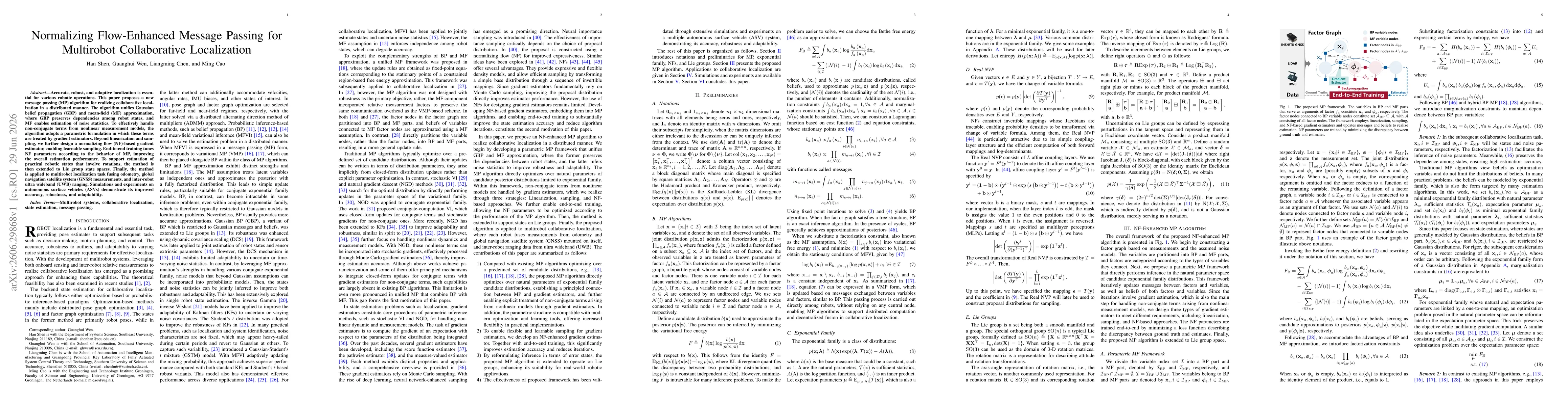 Thumbnail for Normalizing Flow-Enhanced Message Passing for Multirobot Collaborative Localization
