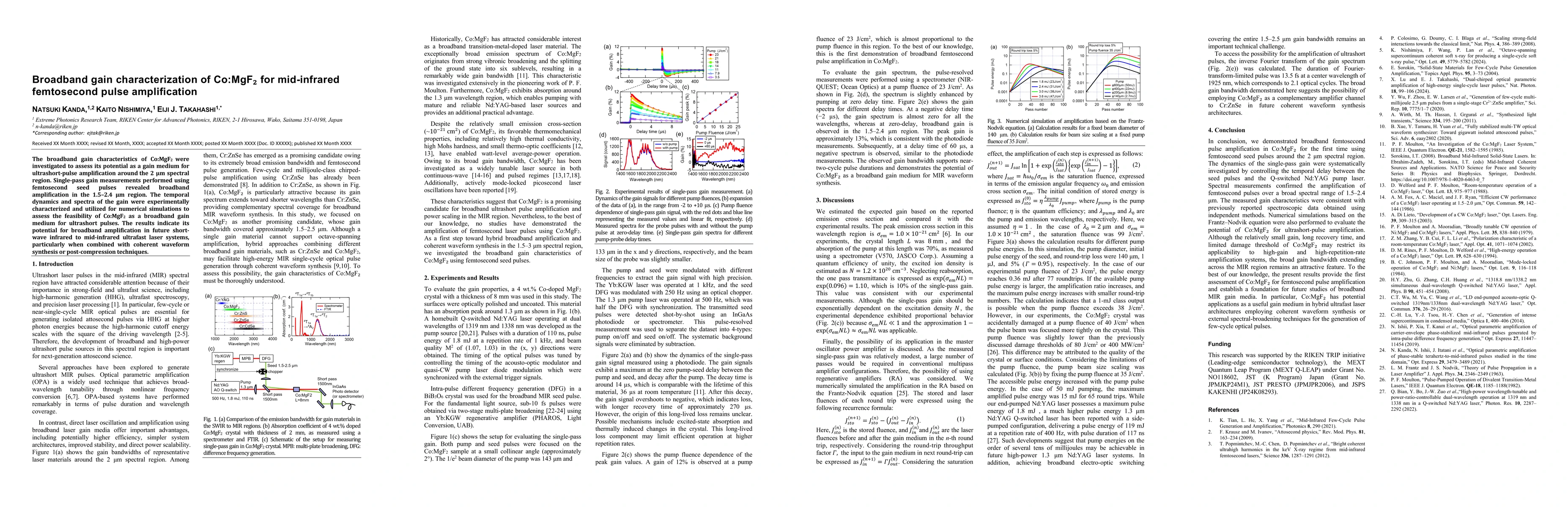Thumbnail for Broadband gain characterization of Co:MgF$_2$ for mid-infrared femtosecond pulse amplification
