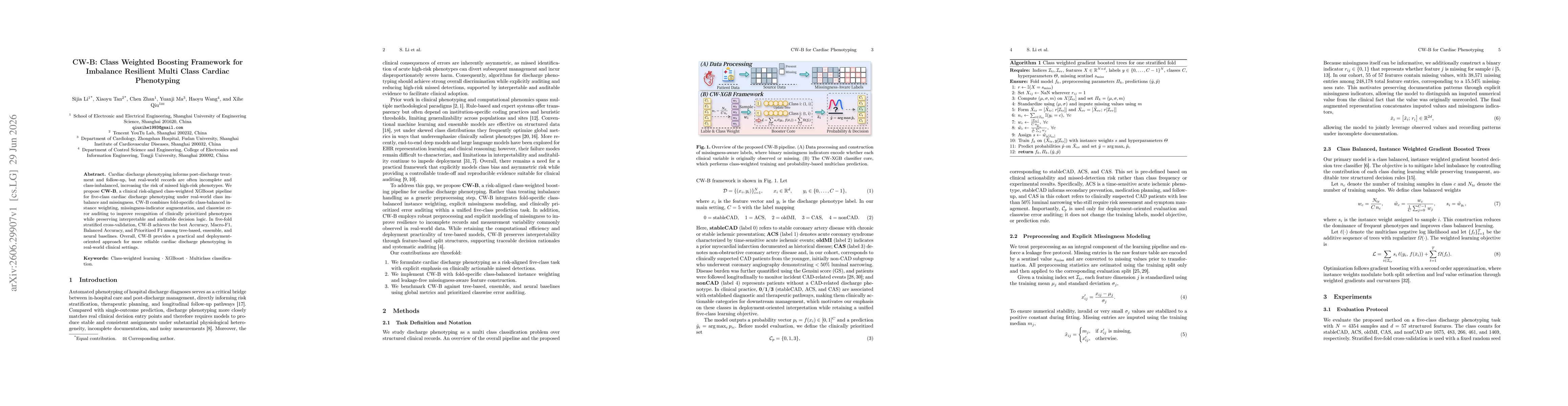 Thumbnail for CW-B: Class Weighted Boosting Framework for Imbalance Resilient Multi Class Cardiac Phenotyping