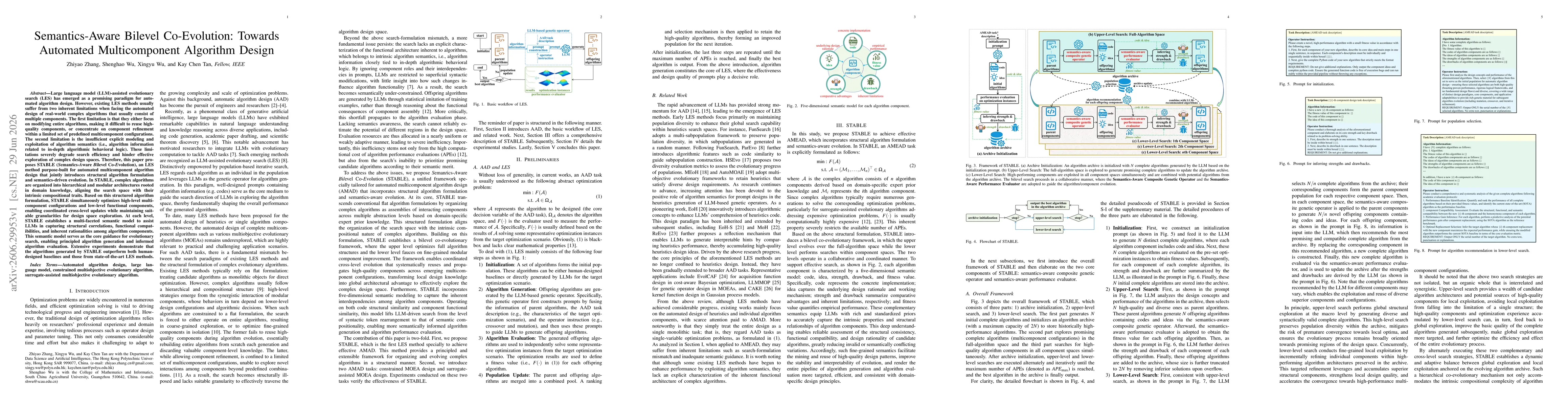 Thumbnail for Semantics-Aware Bilevel Co-Evolution: Towards Automated Multicomponent Algorithm Design
