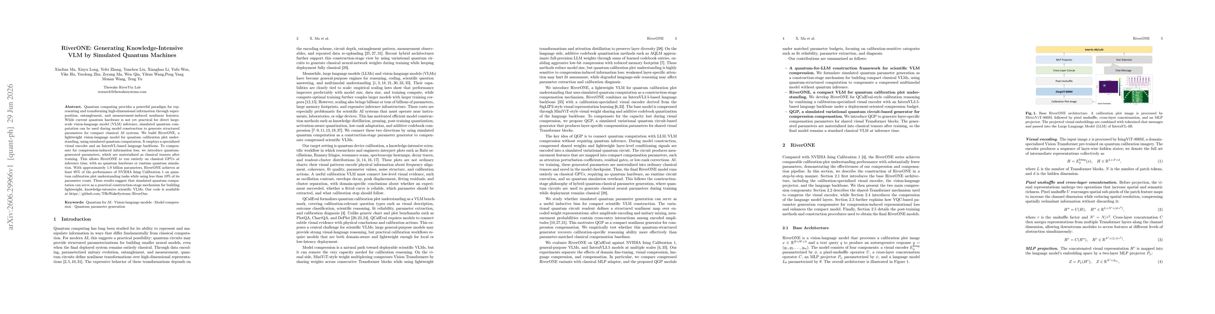 Thumbnail for RiverONE: Generating Knowledge-Intensive VLM by Simulated Quantum Machines