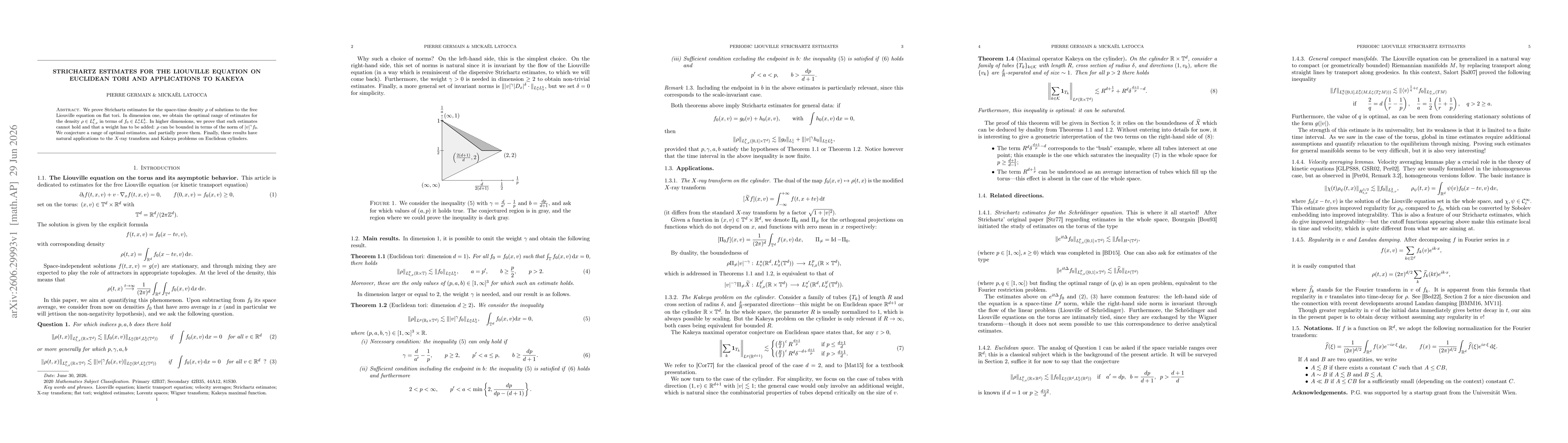 Thumbnail for Strichartz Estimates for the Liouville Equation on Euclidean Tori and Applications to Kakeya