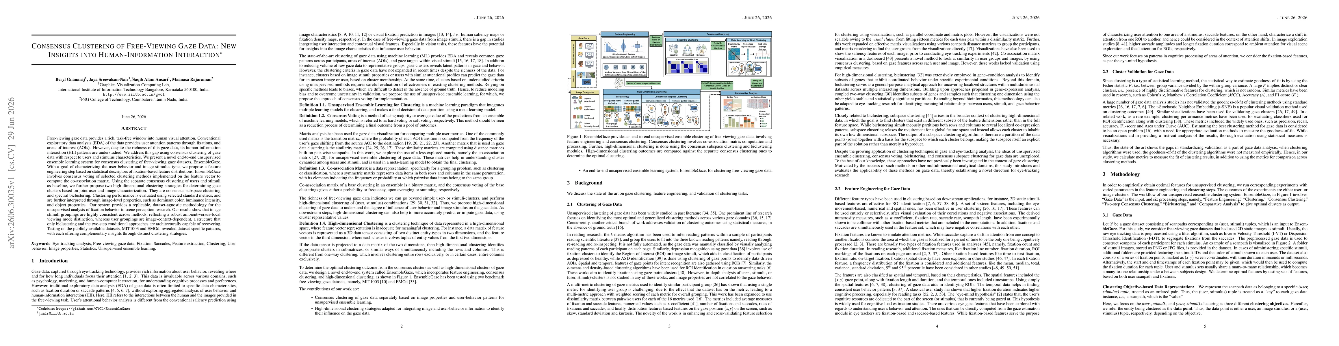 Thumbnail for Consensus Clustering of Free-Viewing Gaze Data: New Insights into Human-Information Interaction