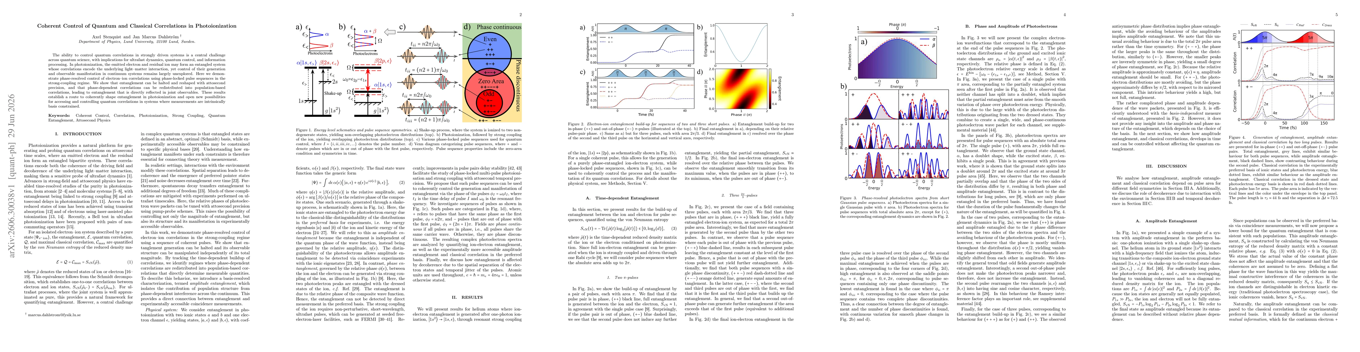 Thumbnail for Coherent Control of Quantum and Classical Correlations in Photoionization